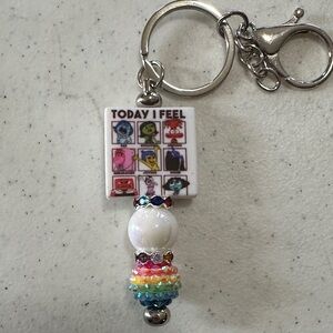 Colorful Beaded Keychain